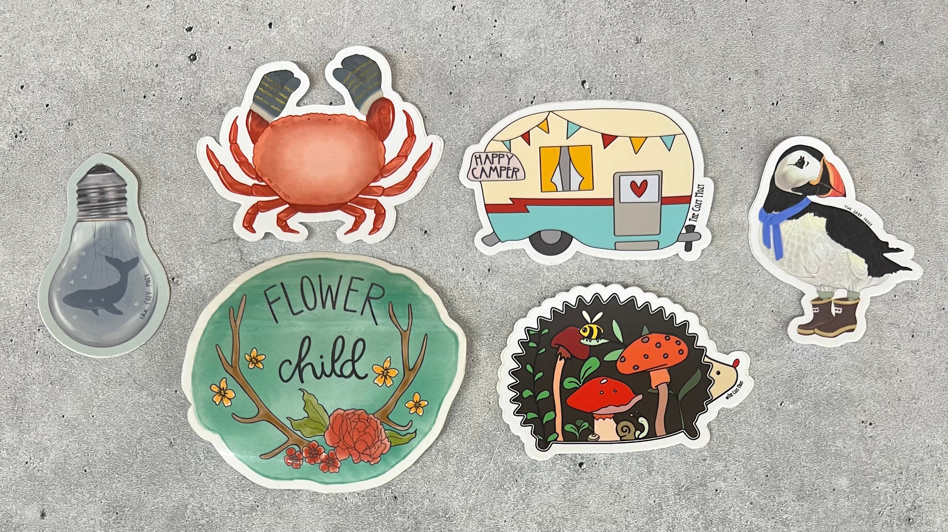 Cozy Mozy Stickers