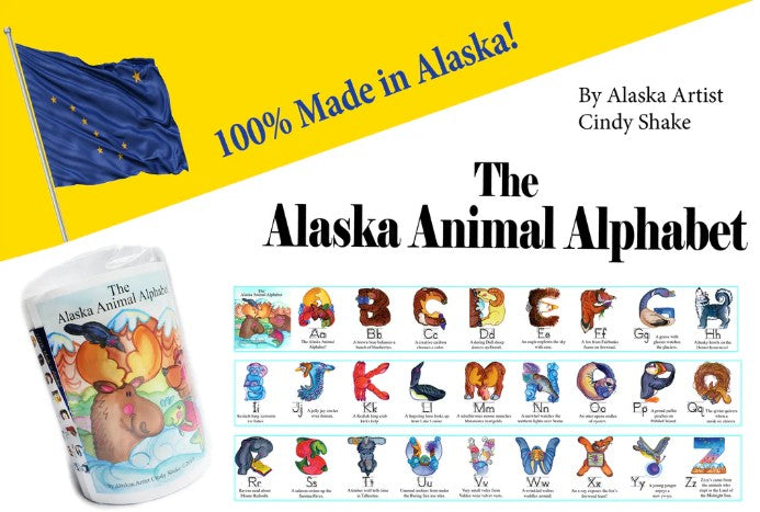 Alaska Animal Alphabet Poster Strip