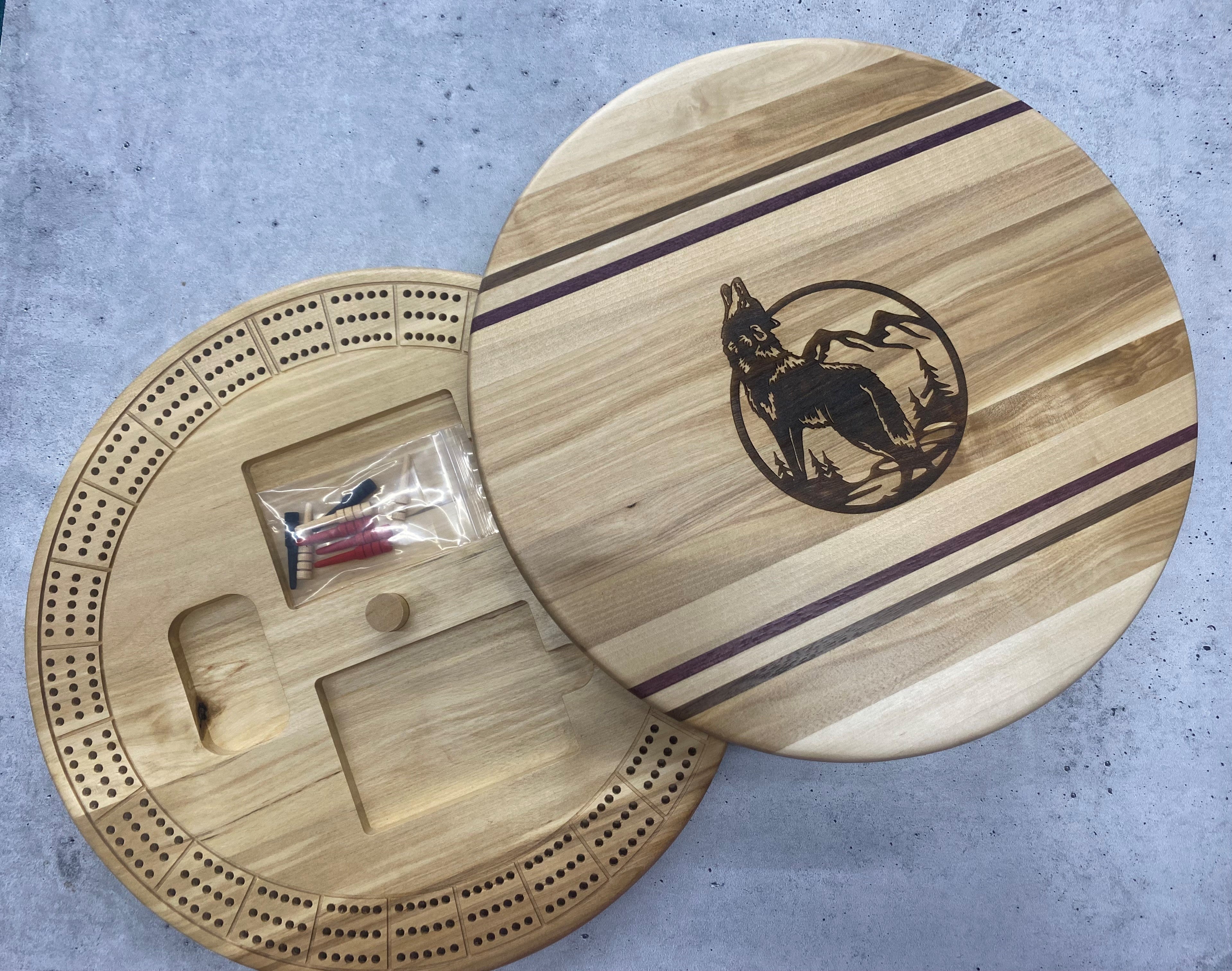 Lazy Susan Cribbage Board